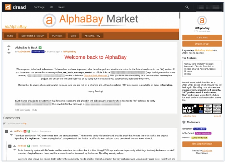 current darknet markets